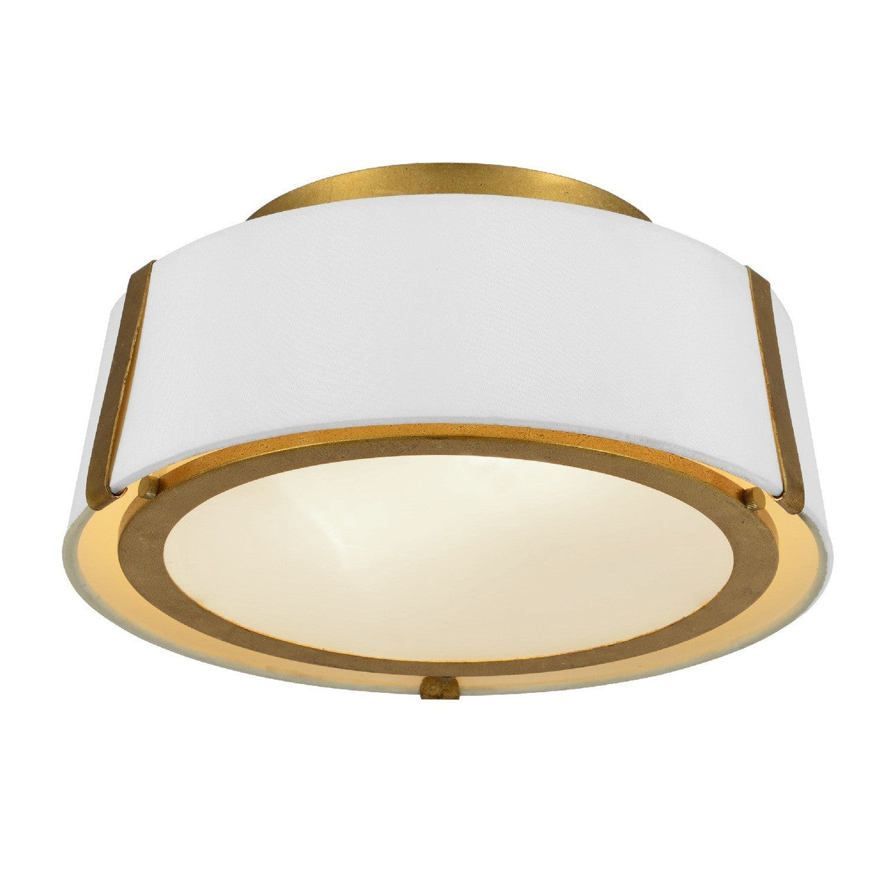 Crystorama Fulton 2 Light Antique Gold Ceiling Mount FUL-903-GA