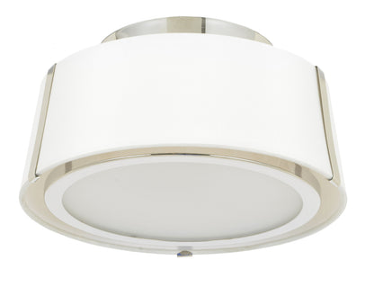 Crystorama Fulton 2 Light Polished Nickel Ceiling Mount FUL-903-PN