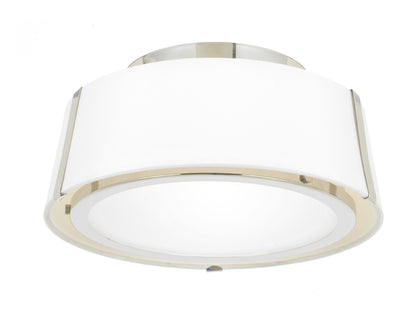 Crystorama Fulton 2 Light Polished Nickel Ceiling Mount FUL-903-PN