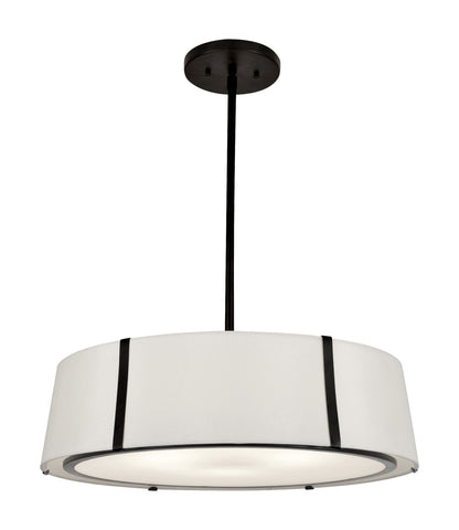 Crystorama Fulton 6 Light Matte Black Chandelier FUL-907-BK