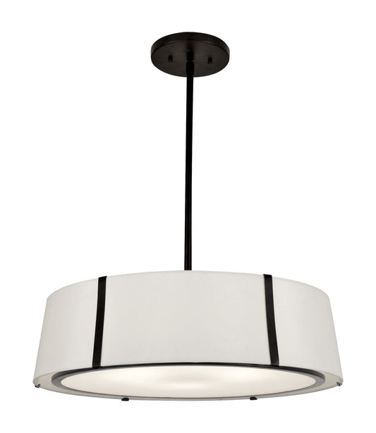 Crystorama Fulton 6 Light Matte Black Chandelier FUL-907-BK