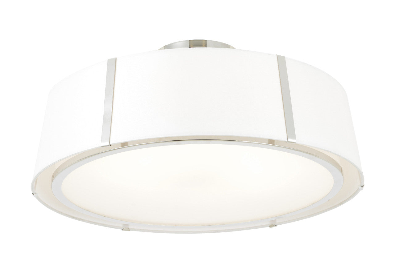 Crystorama Fulton 6 Light Polished Nickel Ceiling Mount FUL-907-PN_CEILING