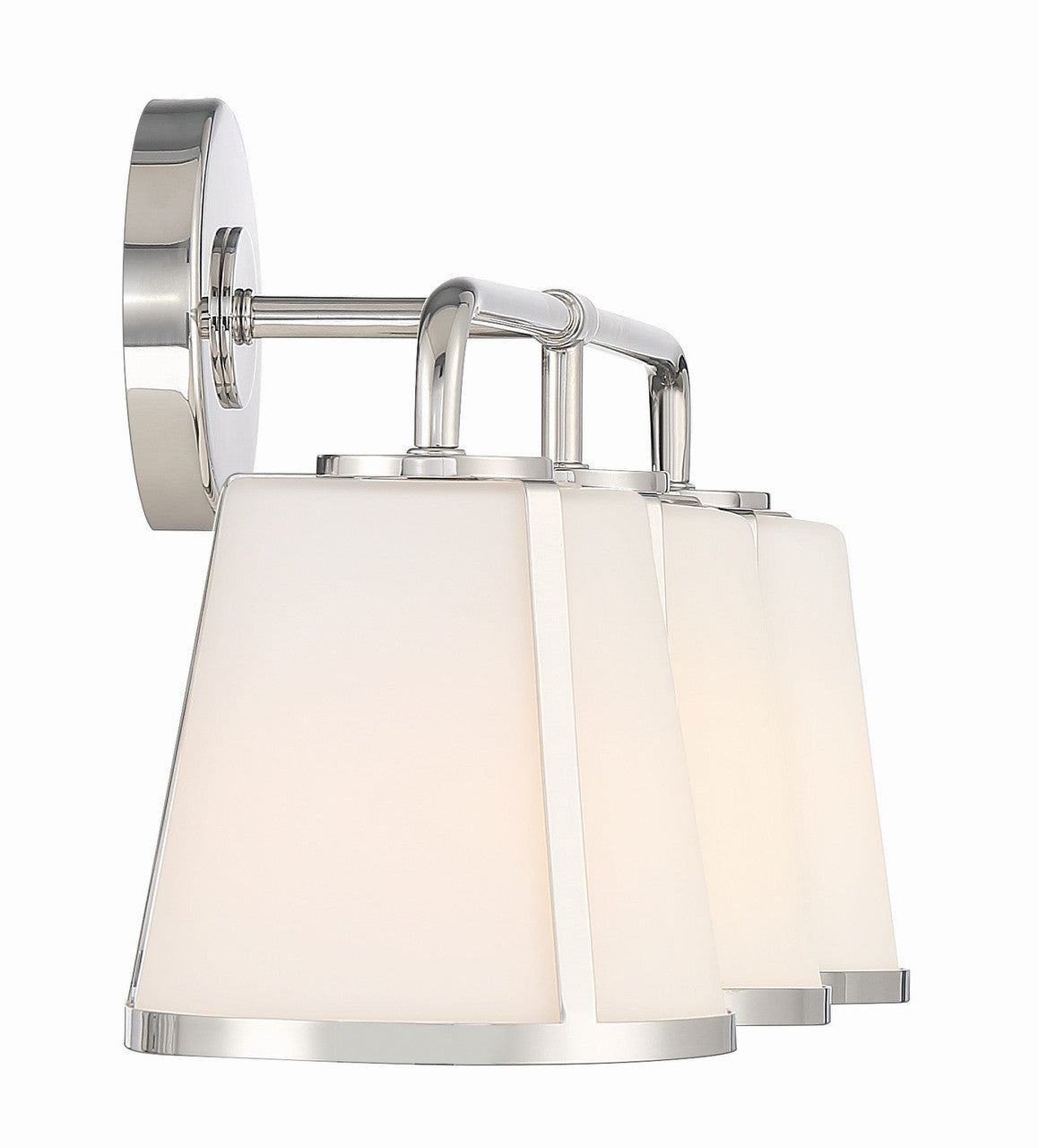 Crystorama Fulton 3 Light Polished Nickel Bathroom Vanity FUL-913-PN