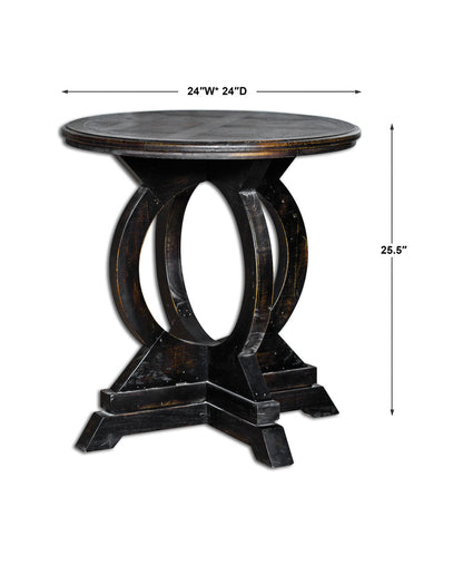 Uttermost Maiva Black Side Table 25630