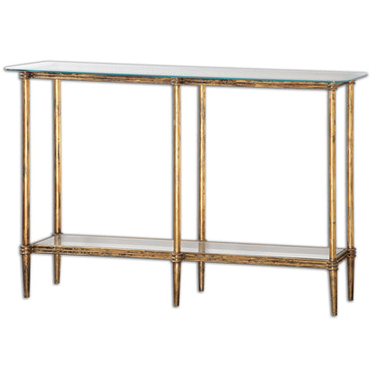 Uttermost Elenio Glass Console Table 24421