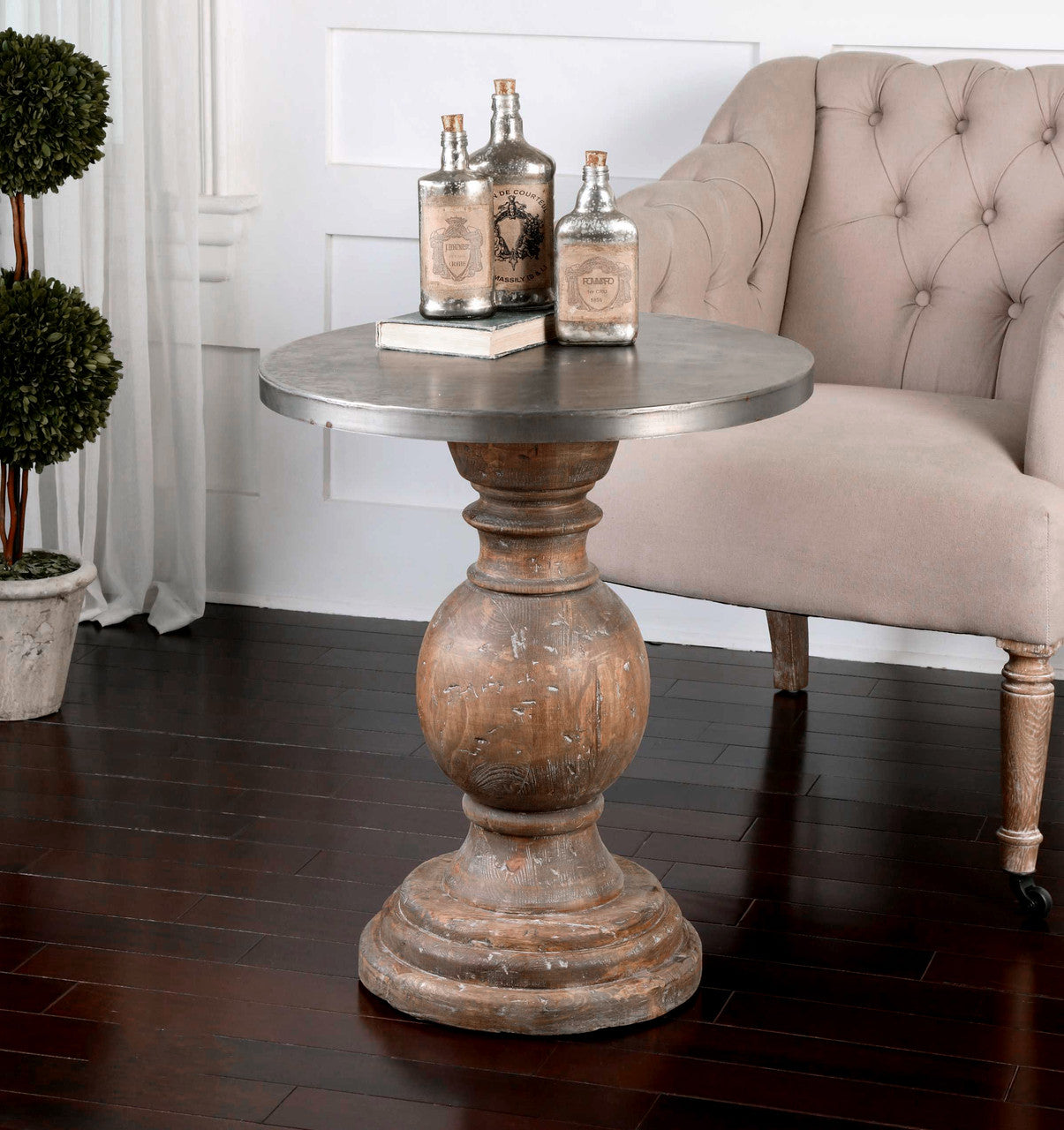 Uttermost Blythe Wooden SideTable 24491