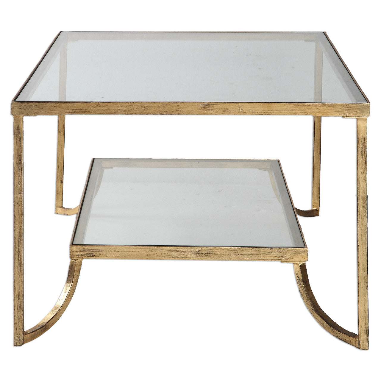 Uttermost Katina Gold Leaf Coffee Table 24540