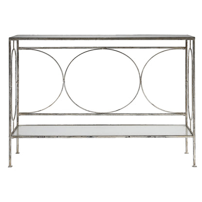 Uttermost Luano Silver Console Table 24541