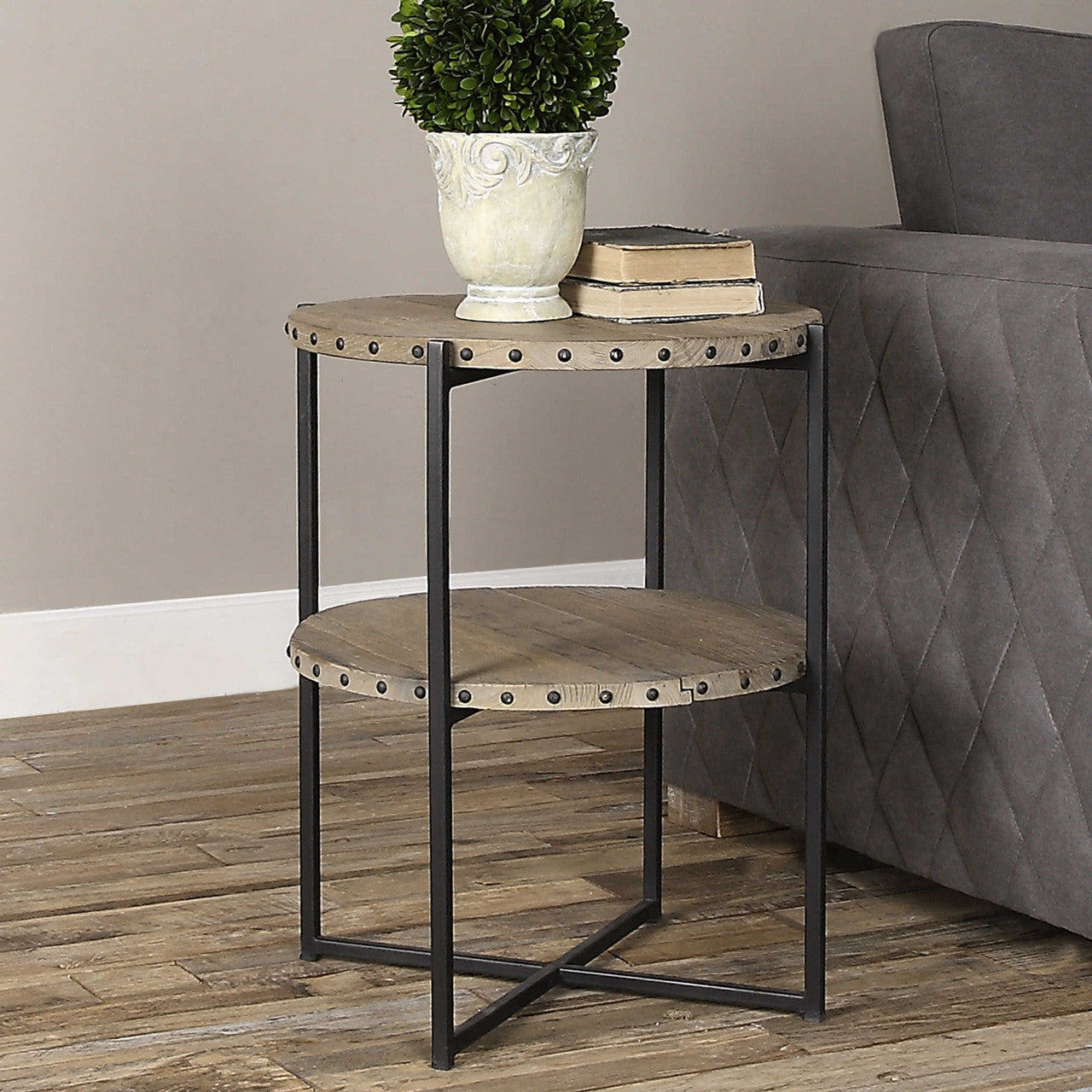 Uttermost Kamau Round Accent Table 24532