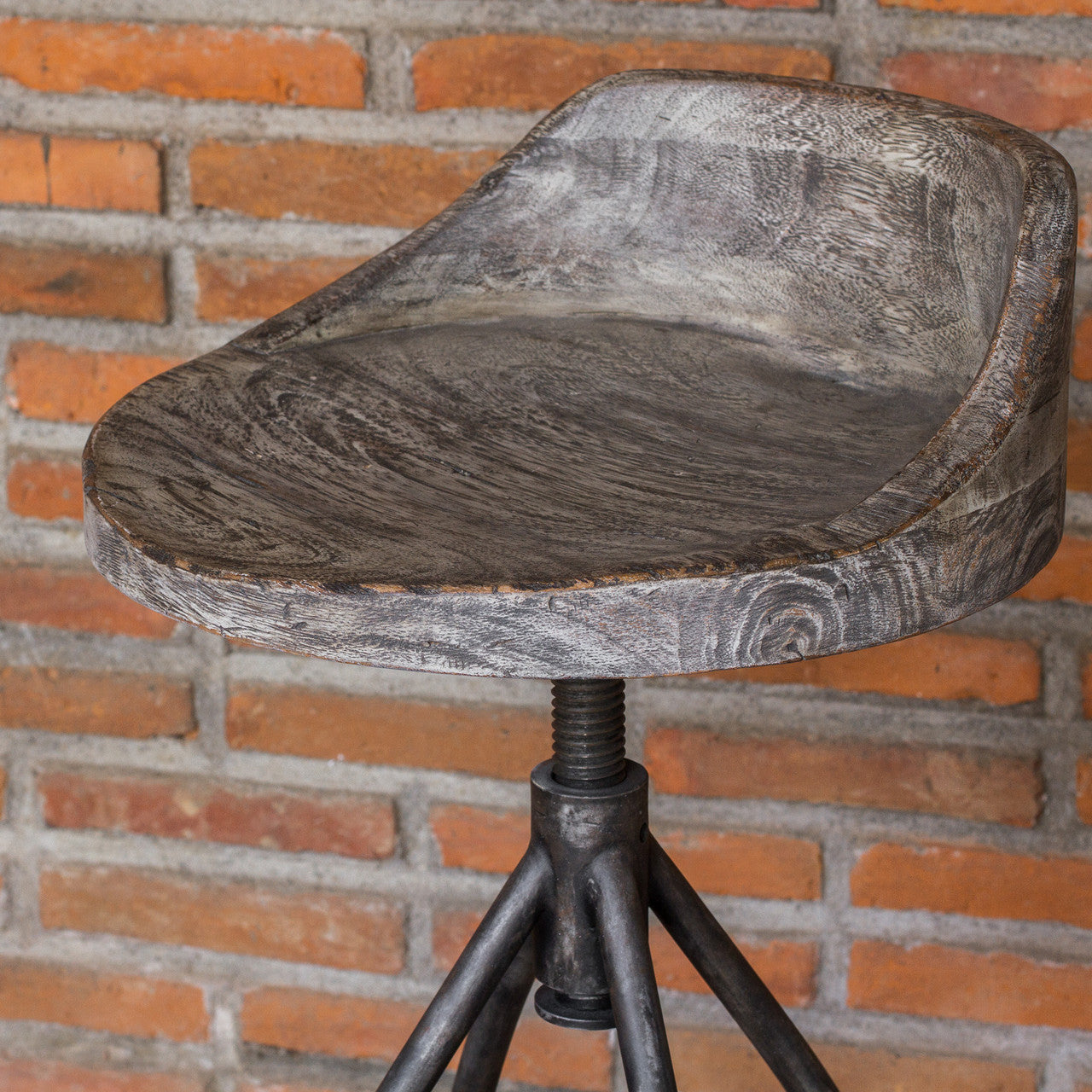 Uttermost Kairu Wooden Bar Stool 25726