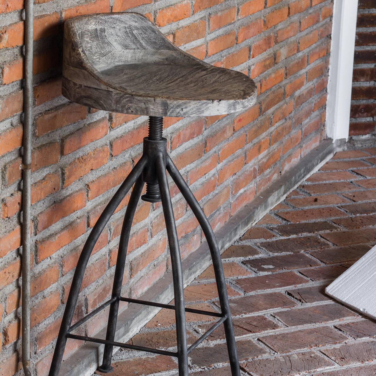 Uttermost Kairu Wooden Bar Stool 25726