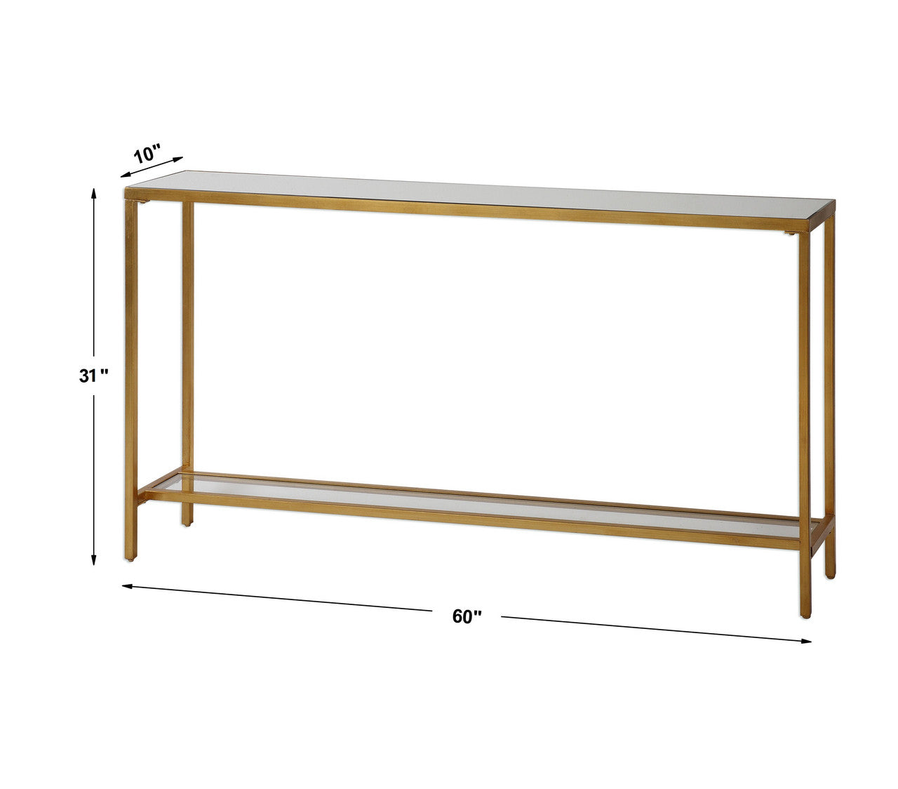 Uttermost Hayley Gold Console Table 24685