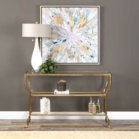 Uttermost Deline Gold Console Table 24668