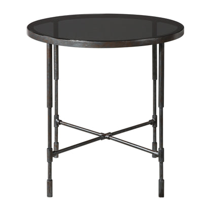 Uttermost Vande Aged Steel SideTable 24783