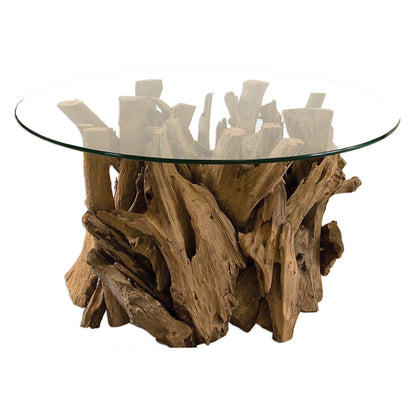 Uttermost Driftwood Glass Top Cocktail Table 25519