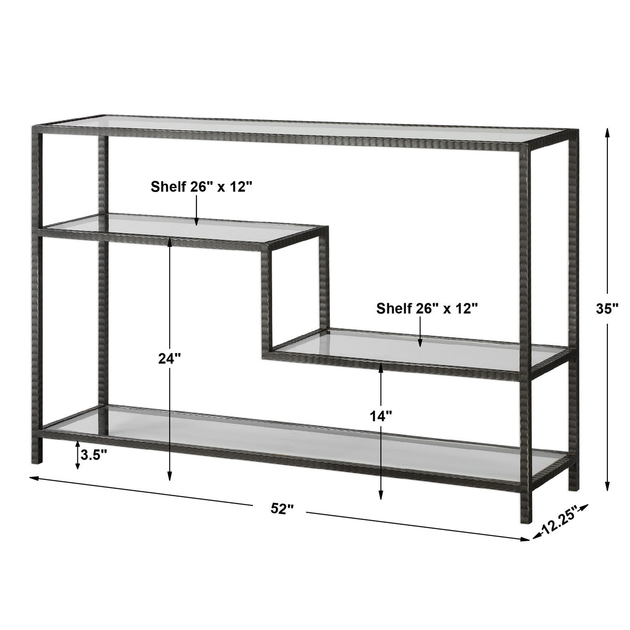 Uttermost Leo Industrial Console Table 24810