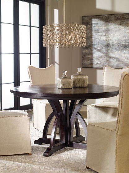 Uttermost Maiva Round Black Dining Table 25861