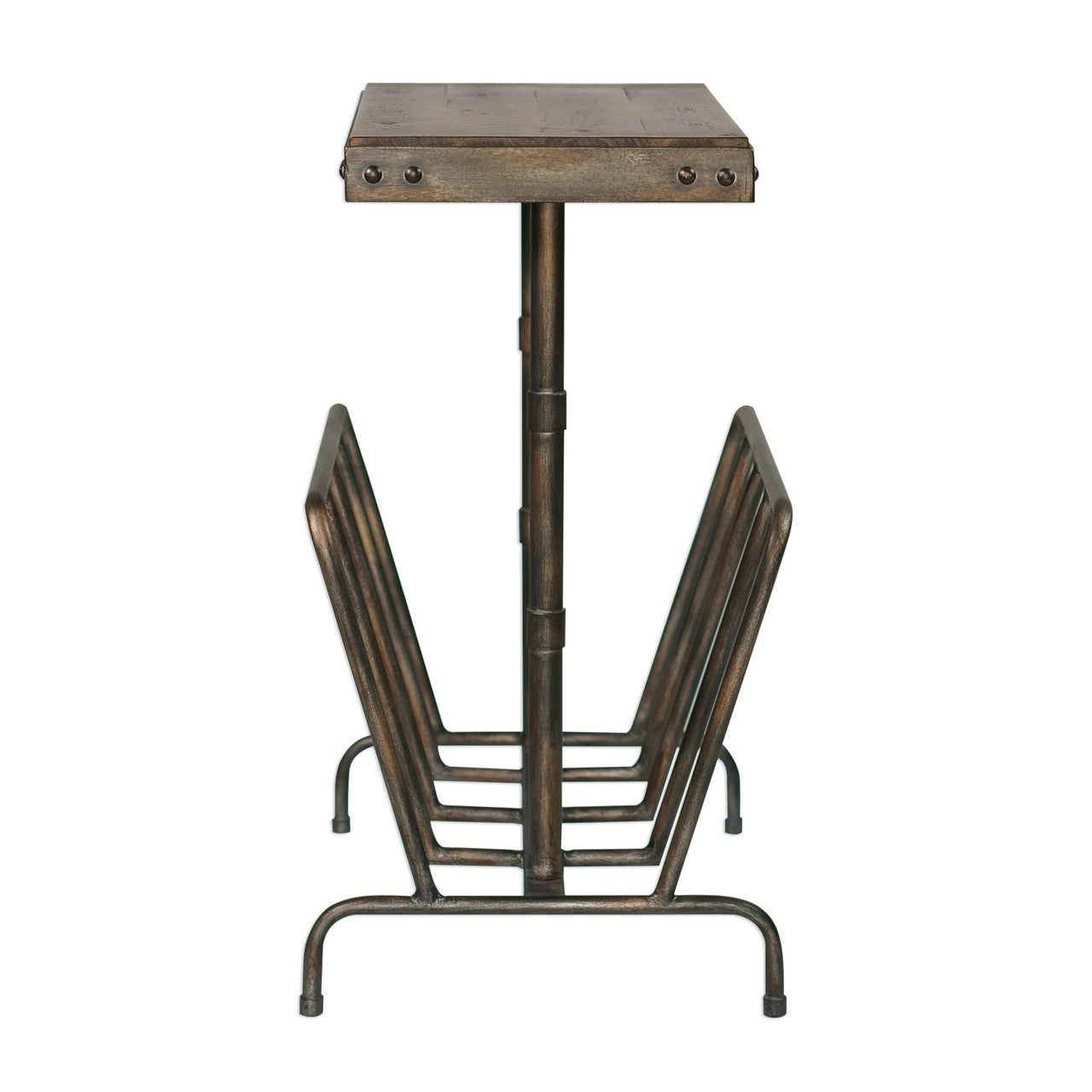 Uttermost Sonora Industrial Magazine Accent Table 25326