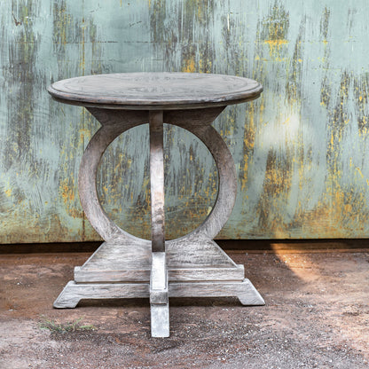 Uttermost Maiva White Side Table 25426