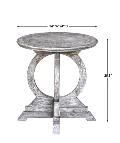 Uttermost Maiva White Side Table 25426