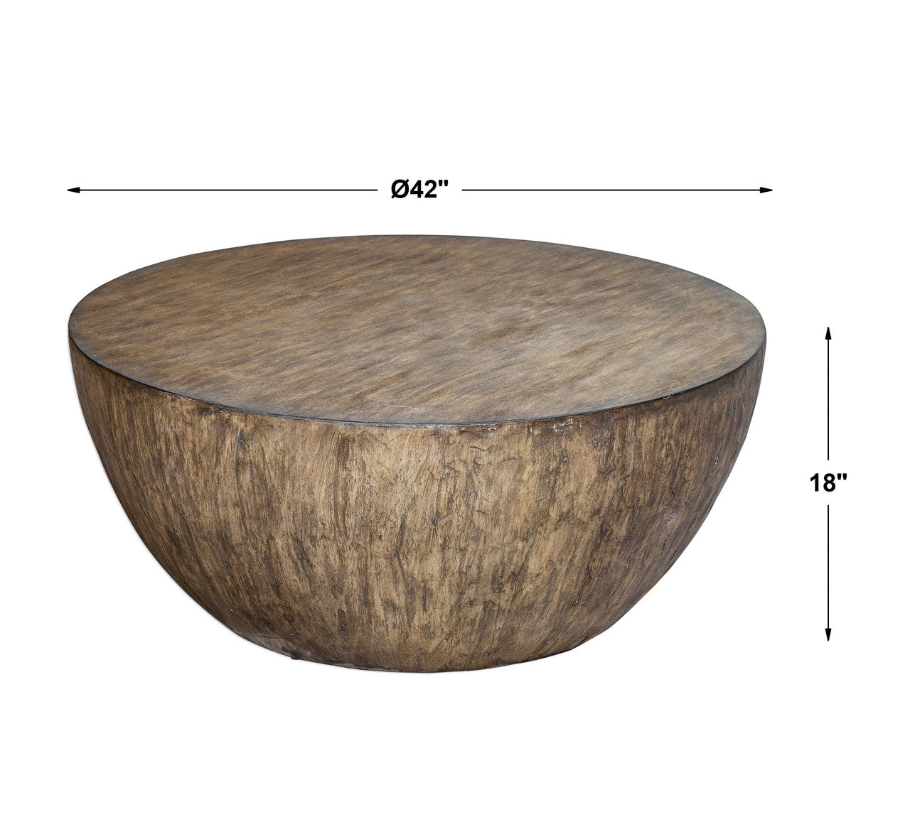 Uttermost Lark Round Wood Coffee Table 25433