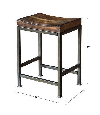 Uttermost Beck Wood Counter Stool 25441