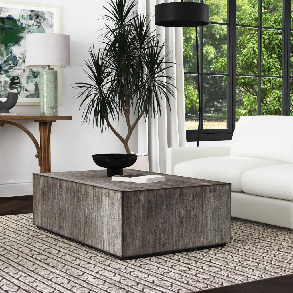 Uttermost Kareem Modern Gray Coffee Table 25443