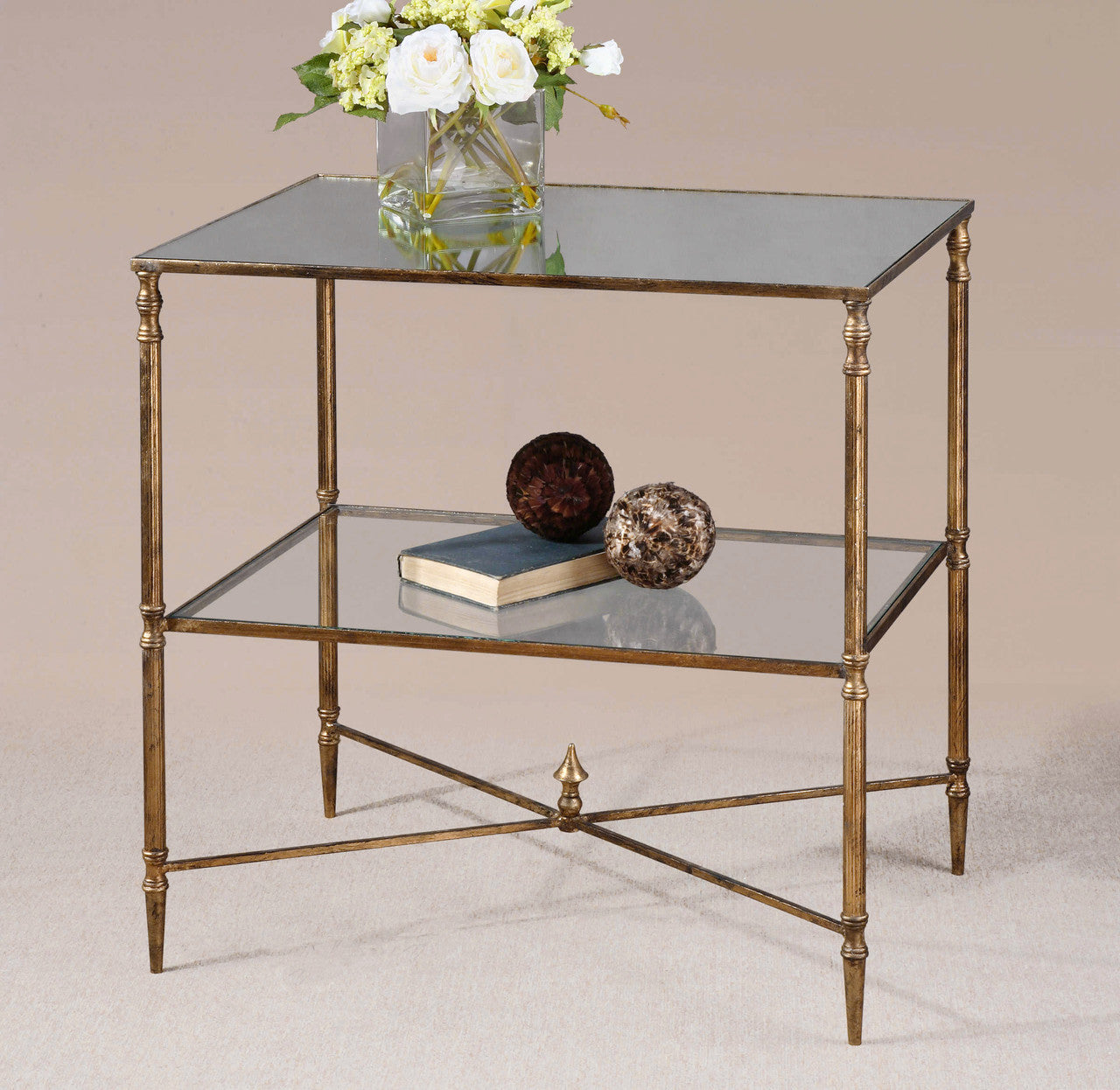 Uttermost Henzler Mirrored Glass Lamp Table 26120