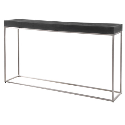 Uttermost Jase Black Concrete Console Table 24974