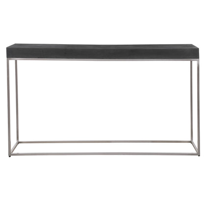 Uttermost Jase Black Concrete Console Table 24974