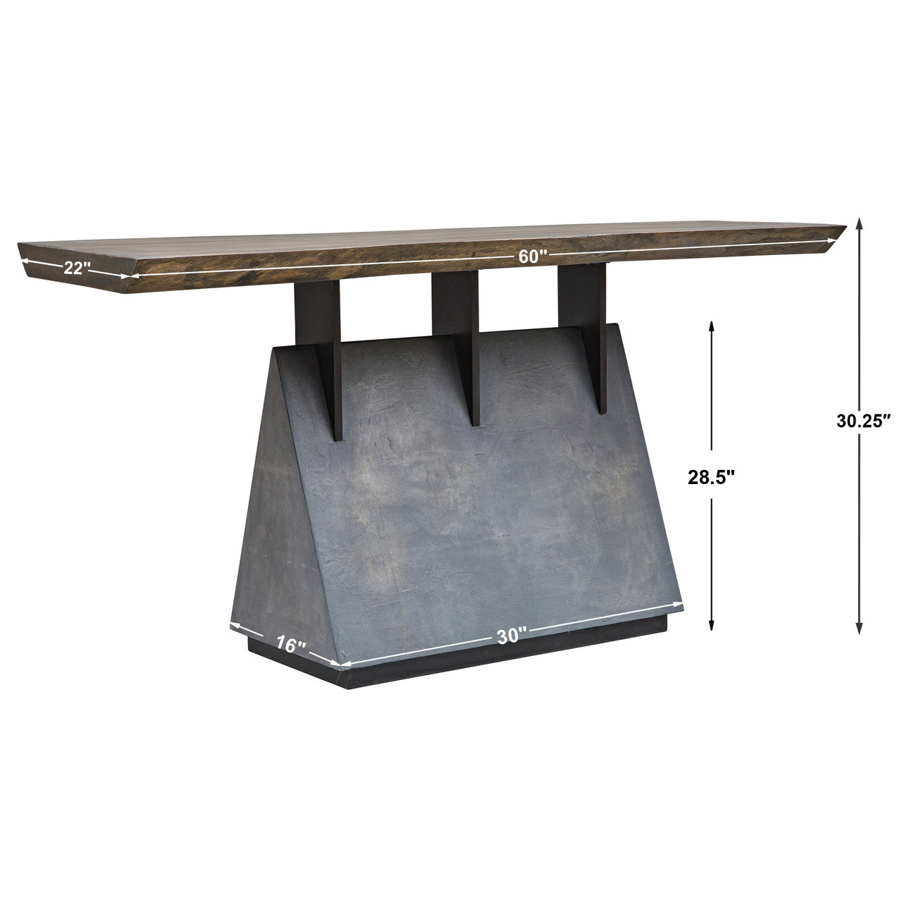 Uttermost Vessel Industrial Console Table 25482