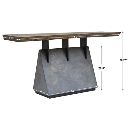 Uttermost Vessel Industrial Console Table 25482