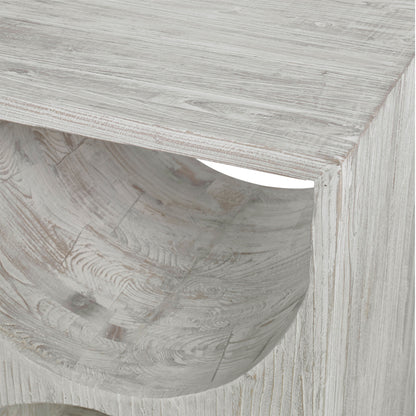 Uttermost Hans White Side Table 24969