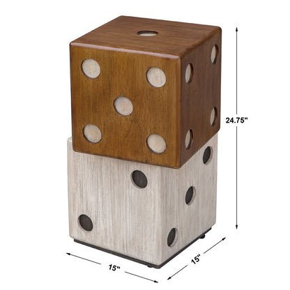 Uttermost Roll The Dice Accent Table 25485