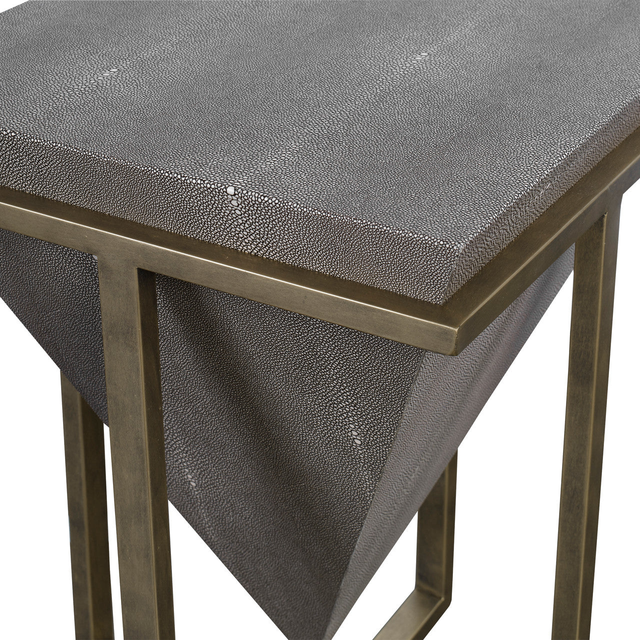 Uttermost Bertrand Shagreen Accent Table 25123