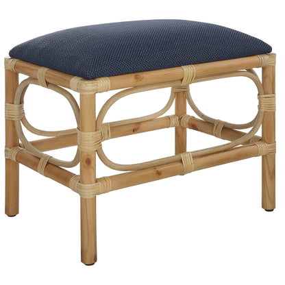 Uttermost Laguna Small Navy Bench 23667