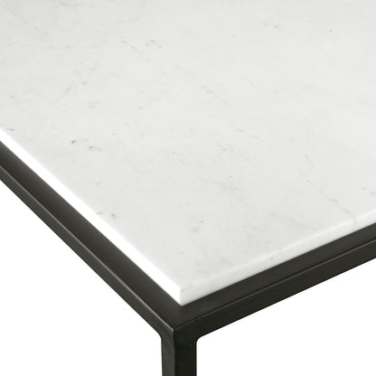 Uttermost Vola Modern White Marble Coffee Table 25191