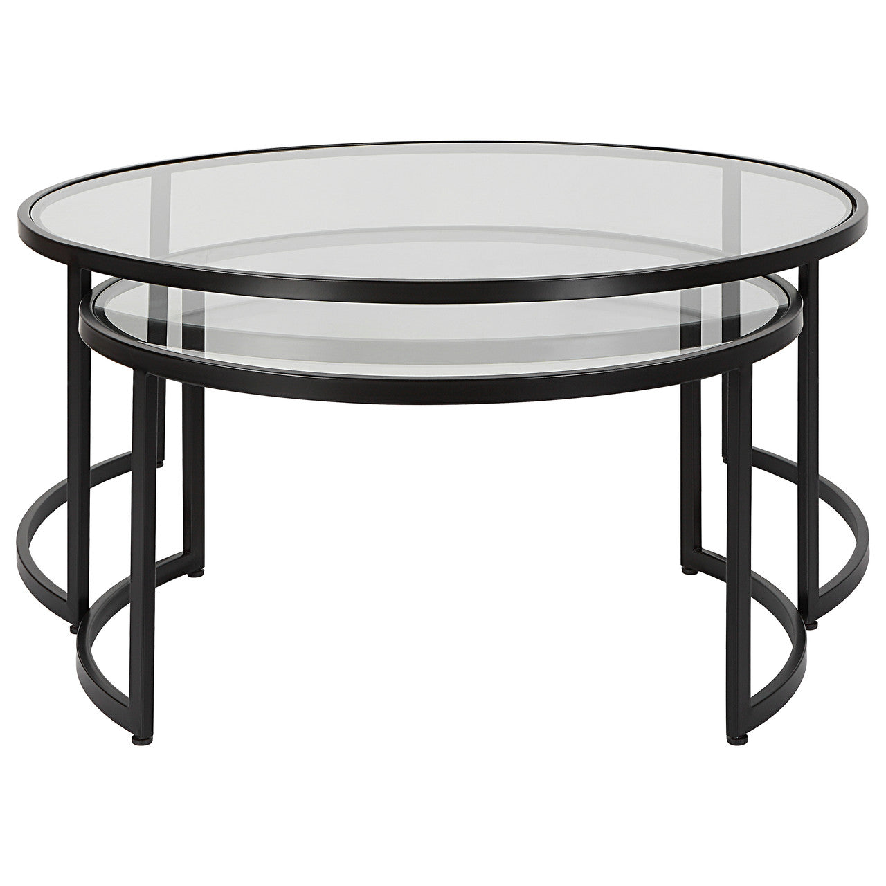 Uttermost Rhea Black Nesting Coffee Tables S/2 25190