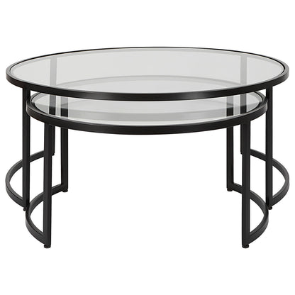 Uttermost Rhea Black Nesting Coffee Tables S/2 25190