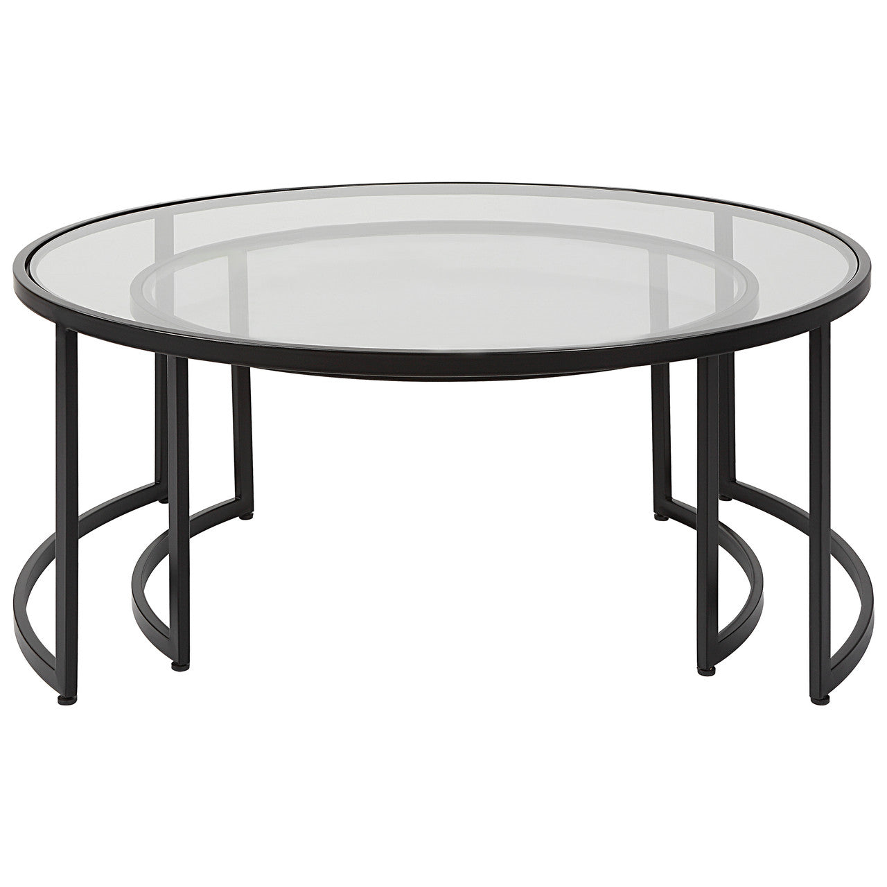 Uttermost Rhea Black Nesting Coffee Tables S/2 25190