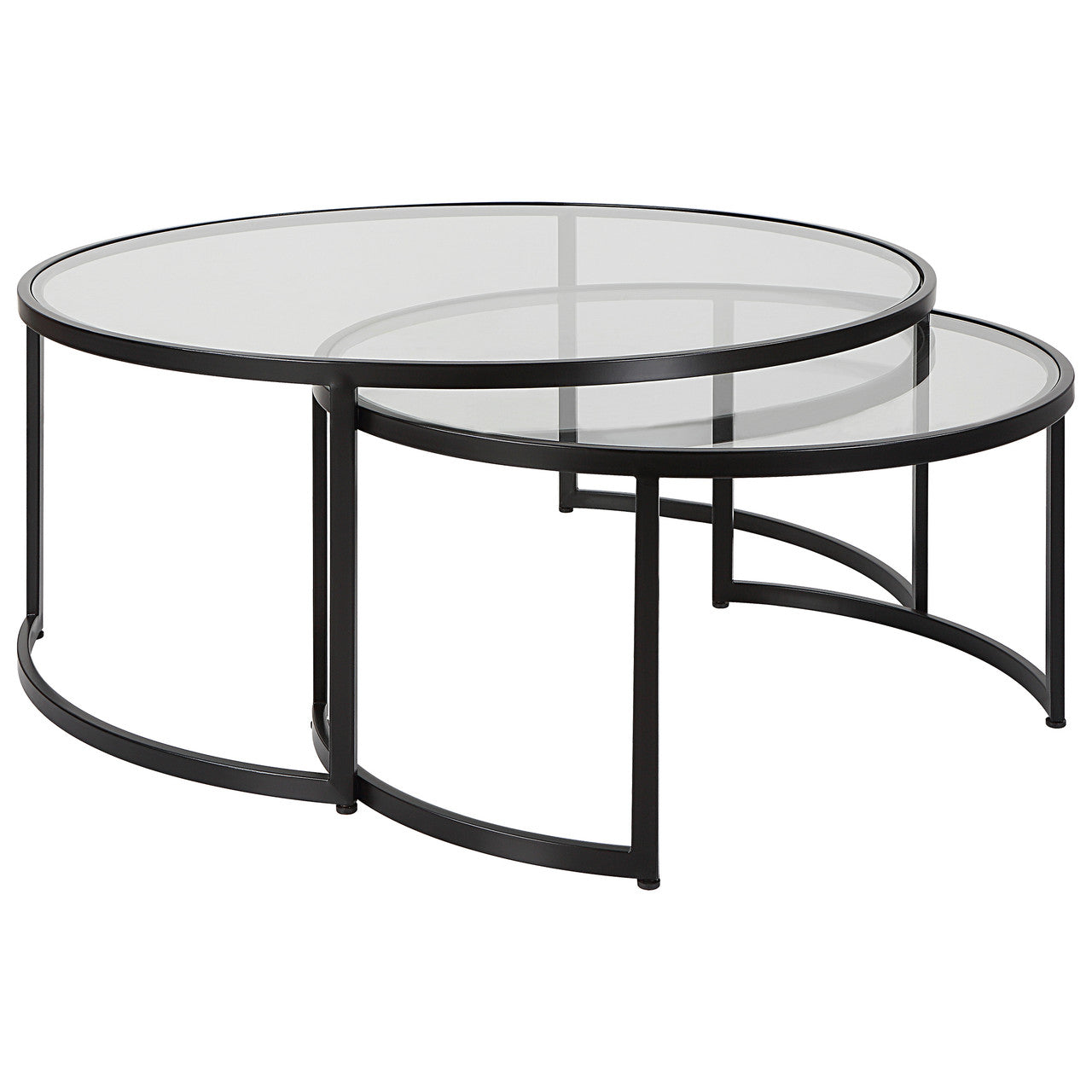 Uttermost Rhea Black Nesting Coffee Tables S/2 25190