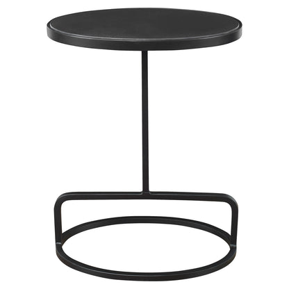 Uttermost Jessenia Black Marble Accent Table 25207