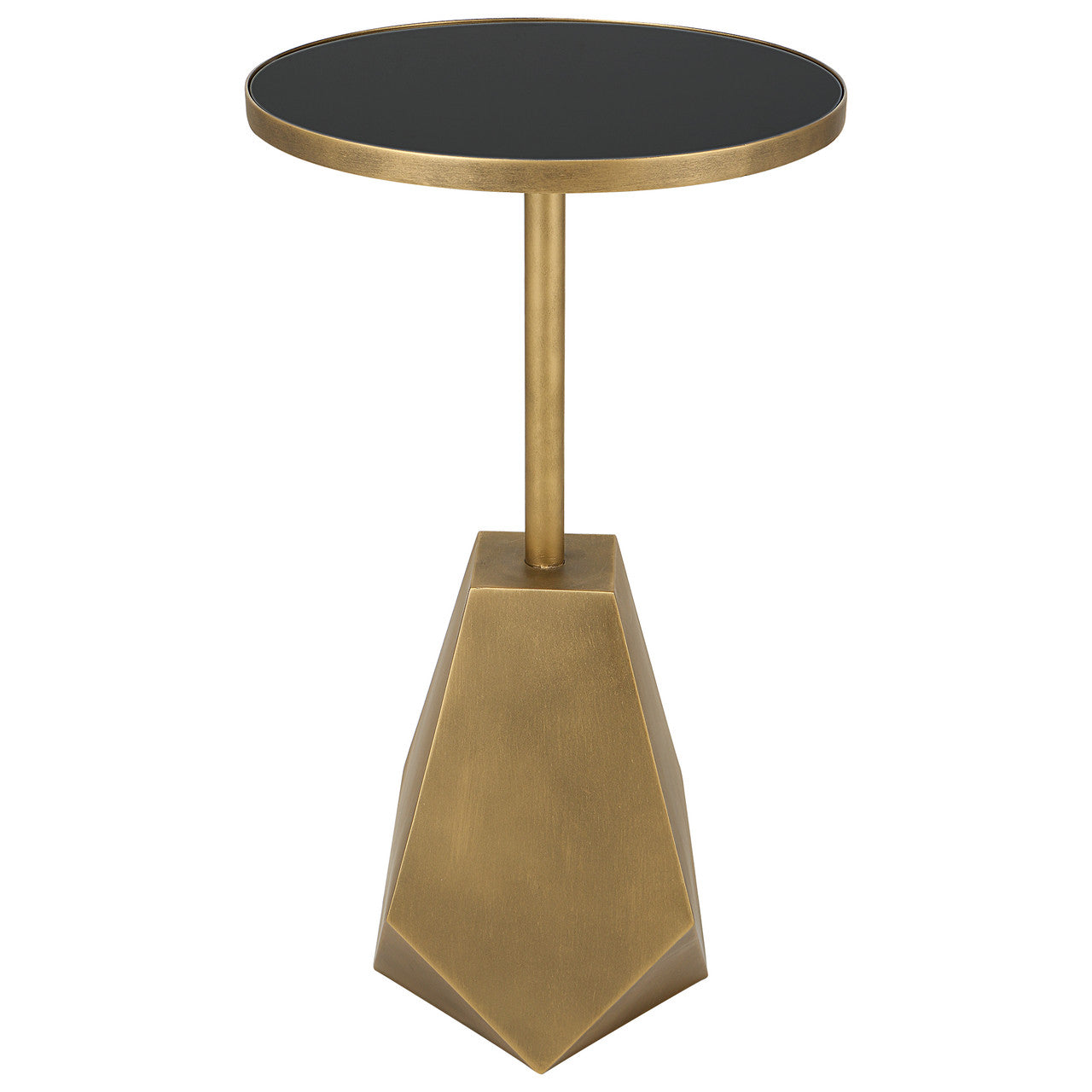 Uttermost Comet Geometric Bronze Accent Table 25211