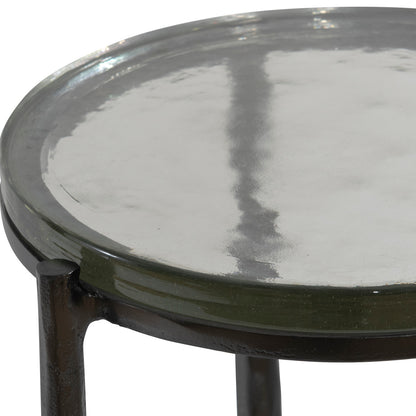 Uttermost Eternity Iron & Glass Accent Table 25308