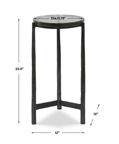 Uttermost Eternity Iron & Glass Accent Table 25308