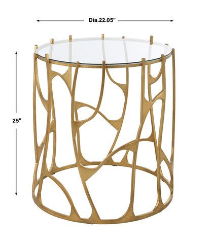 Uttermost Ritual Round Gold Side Table 22894