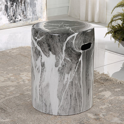 Uttermost Marvel Marbled Garden Stool 22896