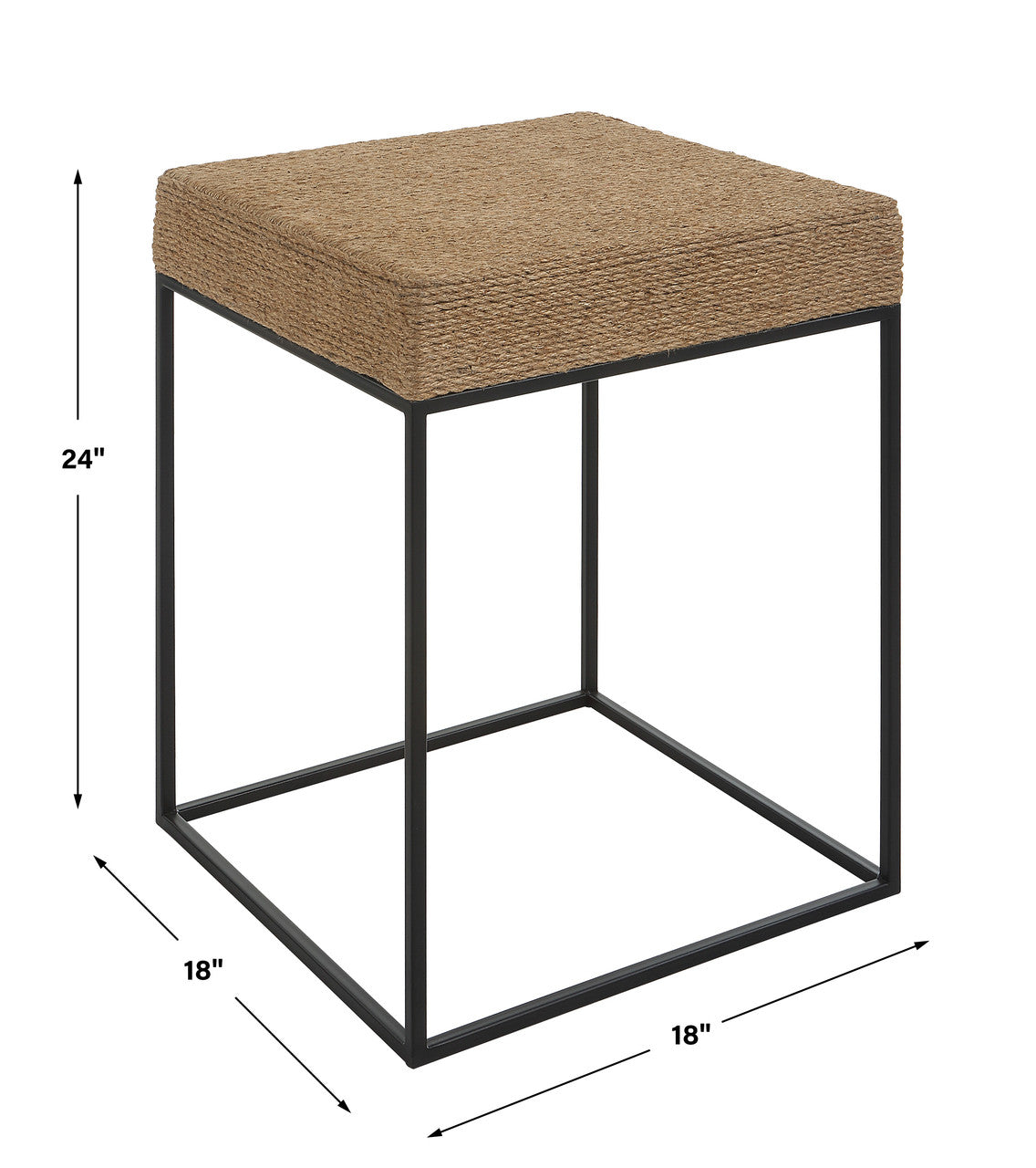 Uttermost Laramie Rustic Rope Accent Table 22884