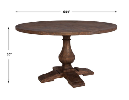 Uttermost Stratford Wood Round Dining Table 22926