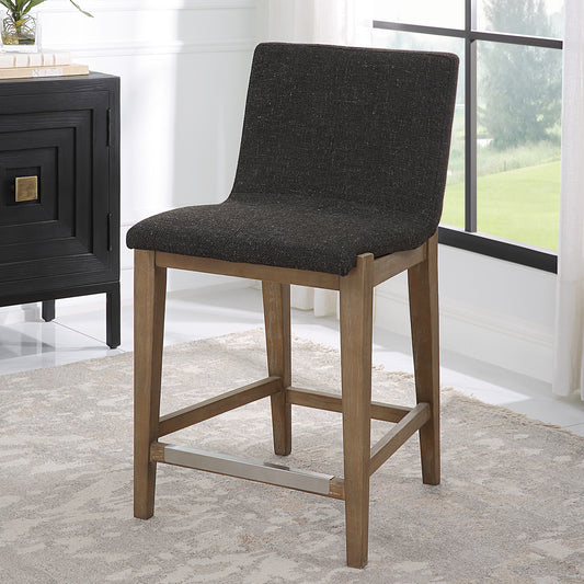 Uttermost Klemens Chocolate Counter Stool 23822